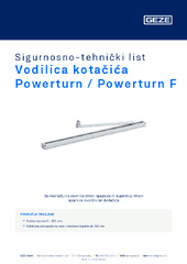 Vodilica kotačića Powerturn / Powerturn F Sigurnosno-tehnički list HR