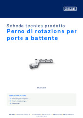 Perno di rotazione per porte a battente Scheda tecnica prodotto IT
