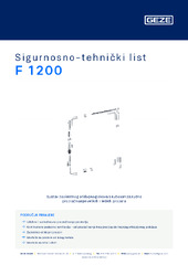 F 1200 Sigurnosno-tehnički list HR