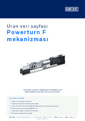 Powerturn F mekanizması Ürün veri sayfası TR