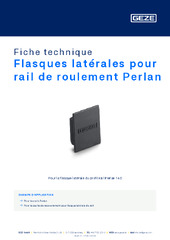 Flasques latérales pour rail de roulement Perlan Fiche technique FR