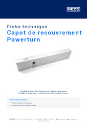 Capot de recouvrement Powerturn Fiche technique FR