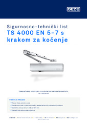 TS 4000 EN 5-7 s krakom za kočenje Sigurnosno-tehnički list HR