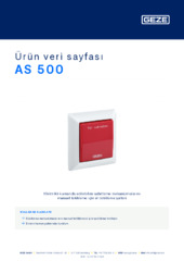 AS 500 Ürün veri sayfası TR