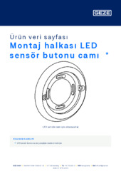 Montagering LED Sensortaster Glas Ürün veri sayfası TR