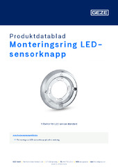 Monteringsring LED-sensorknapp Produktdatablad SV