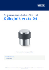 Odbojnik vrata 04 Sigurnosno-tehnički list HR