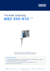 MBZ 300 N10  * Termék adatlap HU