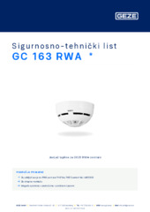 GC 163 RWA  * Sigurnosno-tehnički list HR