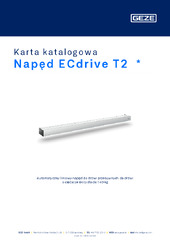 Napęd ECdrive T2  * Karta katalogowa PL
