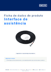 Interface de assistência Ficha de dados de produto PT