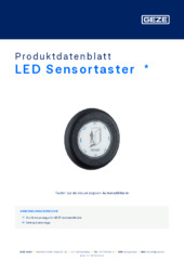 LED Sensortaster  * Produktdatenblatt DE