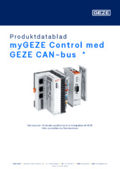 myGEZE Control med GEZE CAN-bus  * Produktdatablad DA