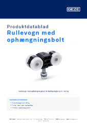 Rullevogn med ophængningsbolt Produktdatablad DA