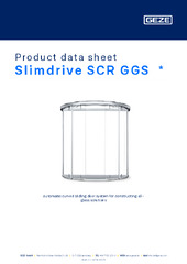Slimdrive SCR GGS  * Product data sheet EN