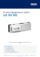 US 50 RD Productgegevens tabel NL