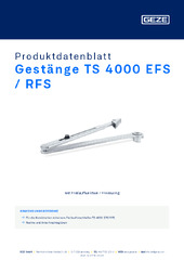 Gestänge TS 4000 EFS / RFS Produktdatenblatt DE