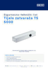 Tijelo zatvarača TS 5000 Sigurnosno-tehnički list HR