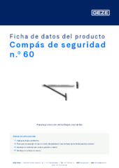 Compás de seguridad n.º 60 Ficha de datos del producto ES