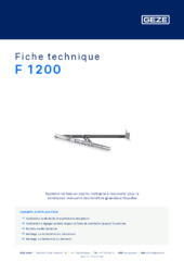 F 1200 Fiche technique FR