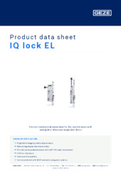 IQ lock EL Product data sheet EN