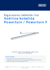 Vodilica kotačića Powerturn / Powerturn F Sigurnosno-tehnički list HR