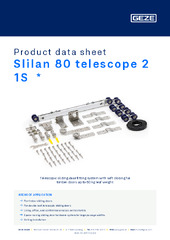 Slilan 80 telescope 2 1S  * Product data sheet EN
