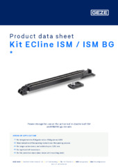 Kit ECline ISM / ISM BG  * Product data sheet EN