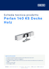 Perlan 140 KS Decke Holz Scheda tecnica prodotto IT