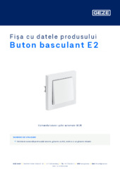 Buton basculant E2 Fișa cu datele produsului RO