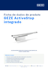 GEZE ActiveStop integrado Ficha de dados de produto PT