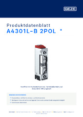 A4301L-B 2POL  * Produktdatenblatt DE