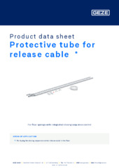 Protective tube for release cable  * Product data sheet EN