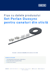 Set Perlan Duosync pentru canaturi din sticlă Fișa cu datele produsului RO