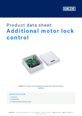 Additional motor lock control Product data sheet EN