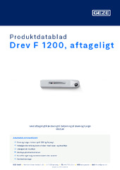 Drev F 1200, aftageligt Produktdatablad DA