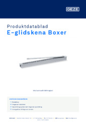 E-glidskena Boxer Produktdatablad SV