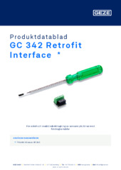 GC 342 Retrofit Interface  * Produktdatablad SV