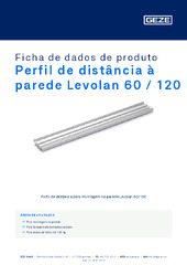 Perfil de distância à parede Levolan 60 / 120 Ficha de dados de produto PT