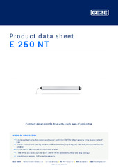 E 250 NT Product data sheet EN
