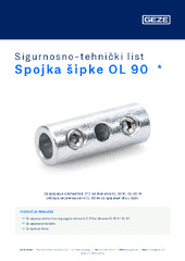 Spojka šipke OL 90  * Sigurnosno-tehnički list HR