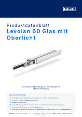 Levolan 60 Glas mit Oberlicht Produktdatenblatt DE