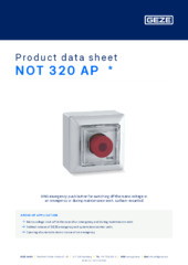 NOT 320 AP  * Product data sheet EN