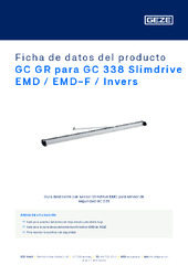GC GR para GC 338 Slimdrive EMD / EMD-F / Invers Ficha de datos del producto ES