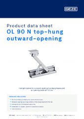 OL 90 N top-hung outward-opening Product data sheet EN