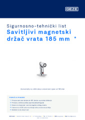 Savitljivi magnetski držač vrata 185 mm  * Sigurnosno-tehnički list HR