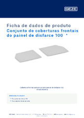 Conjunto de coberturas frontais do painel de disfarce 100  * Ficha de dados de produto PT