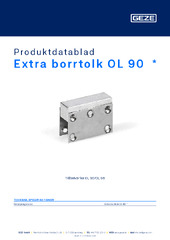 Extra borrtolk OL 90  * Produktdatablad SV