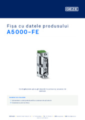 A5000-FE Fișa cu datele produsului RO