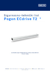 Pogon ECdrive T2  * Sigurnosno-tehnički list HR